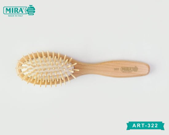 Wooden Pins Hair Brush