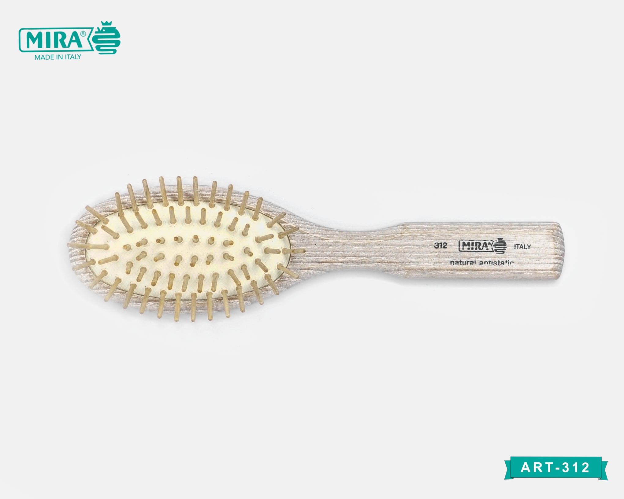 mira wooden hair brush